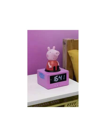 Reloj despertador paladone peppa pig con cable usb