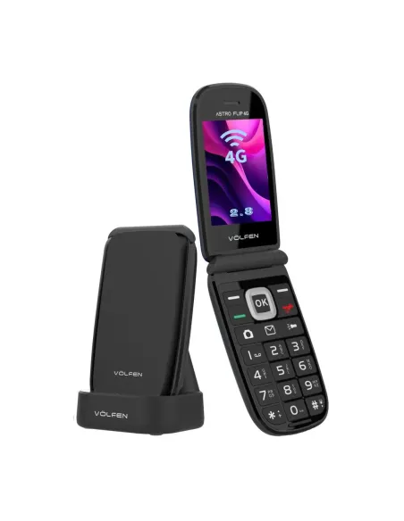 Telefono movil volfen astro flip 4g negro