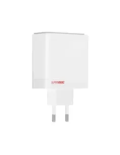 Cargador one plus supervoc 100w 1xusb tipo c 1x usb tipo a blanco