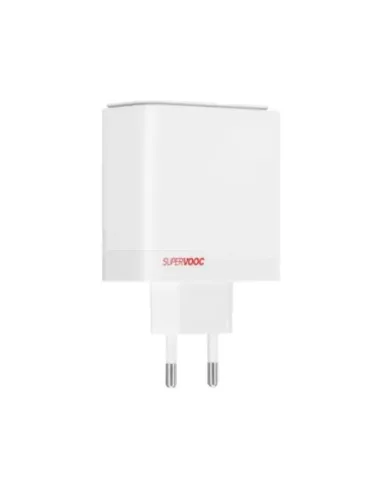 Cargador one plus supervoc 100w 1xusb tipo c 1x usb tipo a blanco