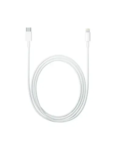 Cable lightning a usb tipo c apple 1m -  macho - macho -  blanco