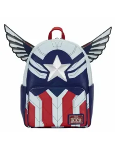 Mini mochila loungefly marvel falcon capitán américa cosplay