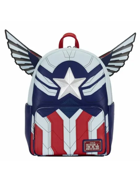 Mini mochila loungefly marvel falcon capitán américa cosplay
