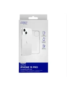 Carcasa myway para apple iphone 15 pro transparente