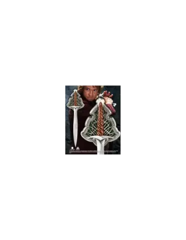 Replica espada de acero the noble collection el hobbit bilbo baggin dardo tamaño real 55 cm