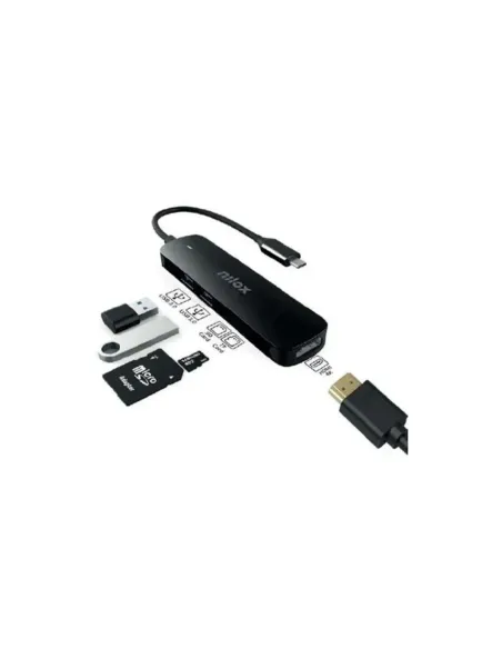 Nilox NXDSUSBC05 Adaptador USB-C 5 en 1