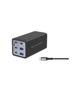 Cargador conceptronic ozul06be 200w + cable usb tipo c
