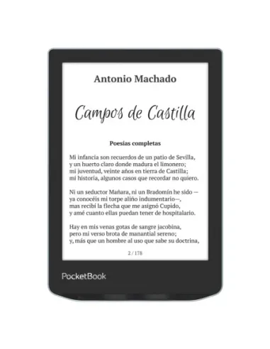 Libro electronico ebook pocketbook verse 6 pulgadas 8gb azul brillante - bright blue