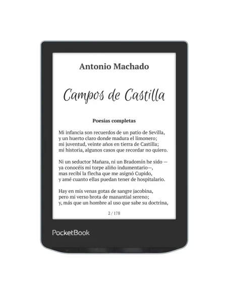 Libro electronico ebook pocketbook verse 6 pulgadas 8gb azul brillante - bright blue