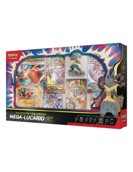 Pokemon tcg caja colección mega - lucario ex (eu)