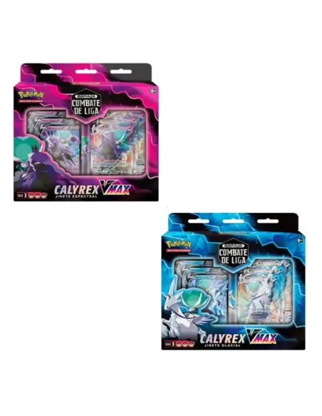 Juego de cartas pokemon tcg barajas de combate calyrex vmax 6 unidades inglés