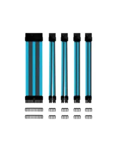 Kit de extension phoenix cables fuente de alimentacion 30cm 24 pines - 4 + 4 pines - 6 + 2 pines negro y azul