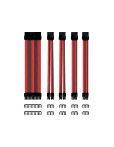 Kit de extension phoenix cables fuente de alimentacion 30cm 24 pines - 4 + 4 pines - 6 + 2 pines negro y rojo
