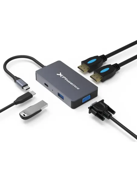 Docking hub usb tipo c 5 en 1