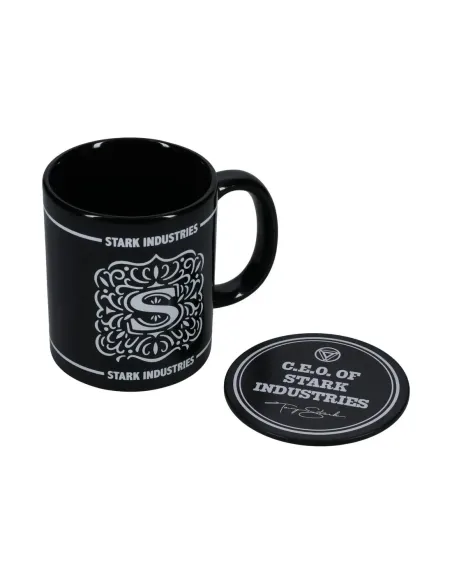 Taza + posavaso paladone stark industries