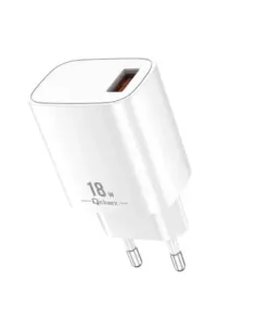 Cargador qcharx artemisia 3a 18w puerto usb blanco