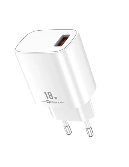 Cargador qcharx artemisia 3a 18w puerto usb blanco