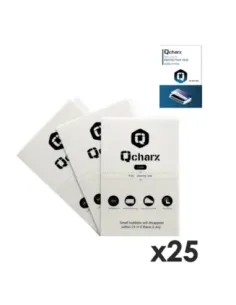 Laminas de proteccion frontales qcharx hidrogel hd qx1 lite 25 unidades