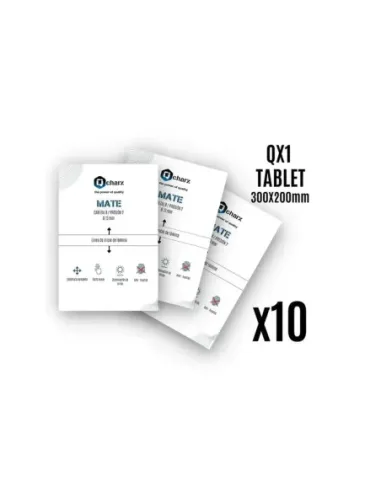 Laminas de proteccion frontales qcharx tablet mate qx1 10 unidades