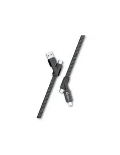 Cable qcharx porto multicabezal - usb a c - usb a lt - usb c a usb c - usb c a lt