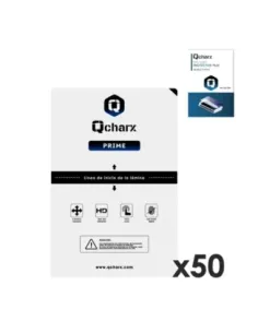 Laminas de proteccion frontales qcharx hidrogelprime para qx1 lite 50 unidades