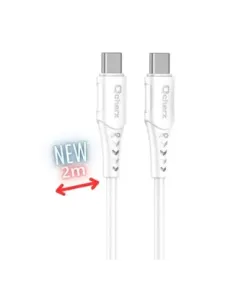 Cable qcharx sofia usb tipo c - 2m - pvc blanco
