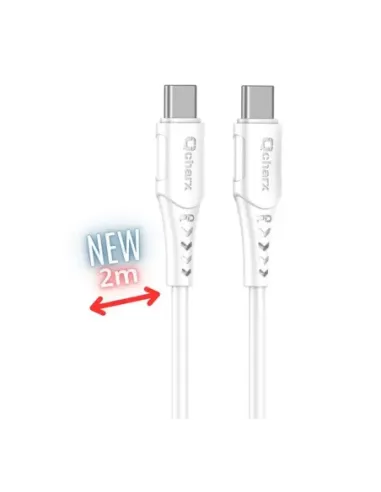 Cable qcharx sofia usb tipo c - 2m - pvc blanco