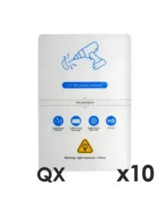 Laminas de fijacion qcharx altas prestaciones hidrogel hd qx hibrida mediante ultravioleta uv pack 10 ud para qx1