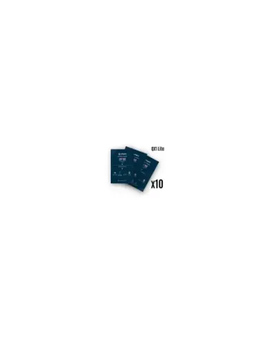 Laminas de fijacion qcharx hidrogel hd qx hibrida mediante ultravioleta uv pack 10 ud para qx1 lite