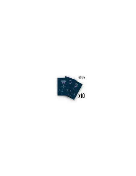 Laminas de fijacion qcharx hidrogel hd qx hibrida mediante ultravioleta uv pack 10 ud para qx1 lite