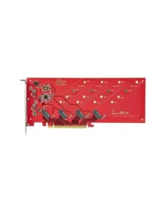 Tarjeta de interfaz startech quad - m2 - pcie - card - b