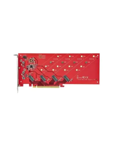 Tarjeta de interfaz startech quad - m2 - pcie - card - b