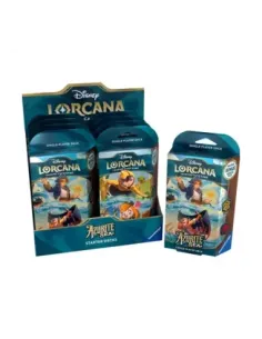 Juego de cartas disney lorcana tcg azurite sea starter deck 8 unidades inglés