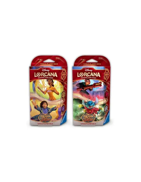 Lorcana tcg -  mazos de inicio disney reinado de jafar 8 unidades inglés