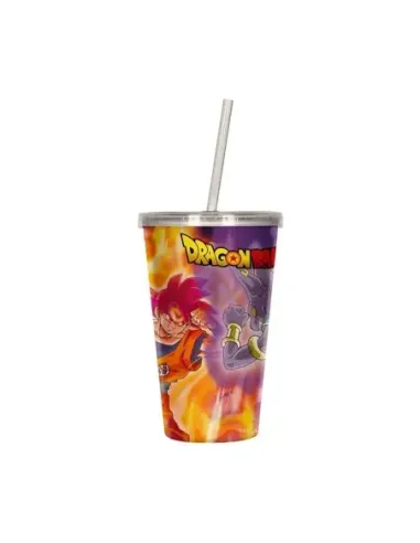 Vaso lenticular 3d dragon ball super battle of gods