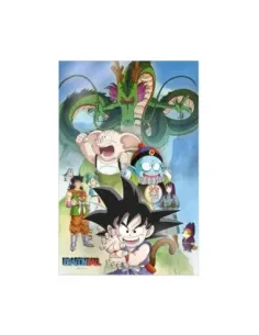 Poster 3d 38x58cm shenron and heroes dragon ball