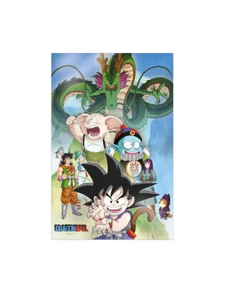 Poster 3d 38x58cm shenron and heroes dragon ball