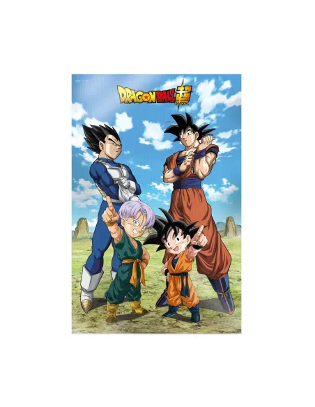 Poster 3d 58x38cm battle of gods goku vegeta family dragon ball super