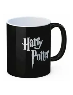 Taza sd toys harry potter logo ceramica negra