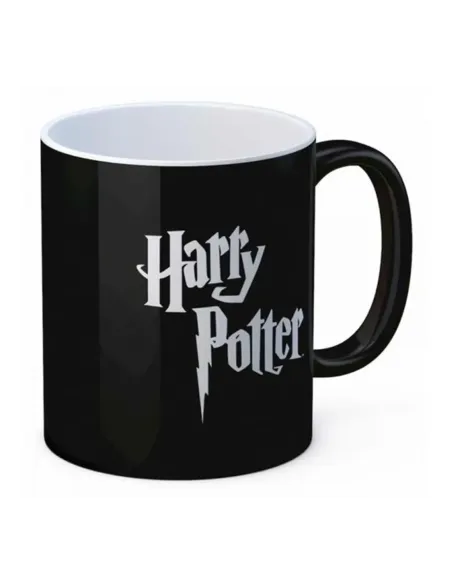 Taza sd toys harry potter logo ceramica negra