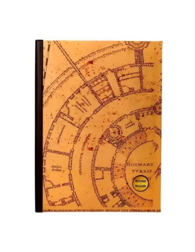 Libreta sd toys harry potter mapa merodeador con luz
