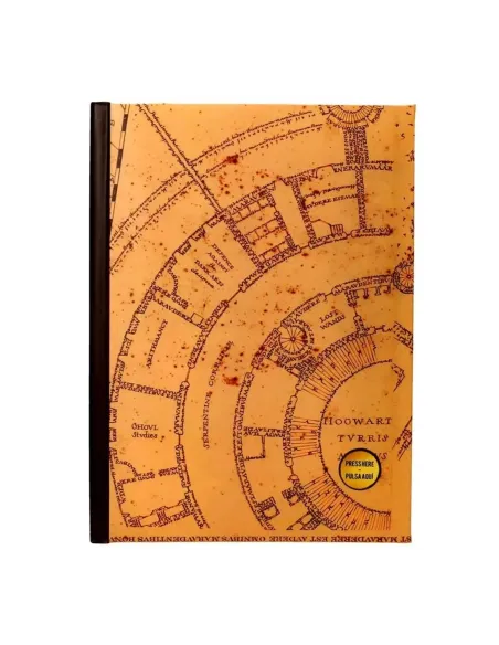 Libreta sd toys harry potter mapa merodeador con luz