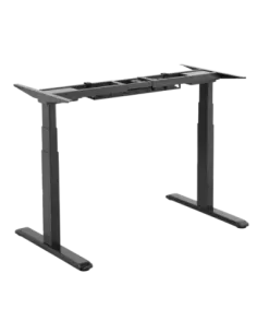 Signa estructura ajustable para escritorio doble motor y 3 segmentos negra