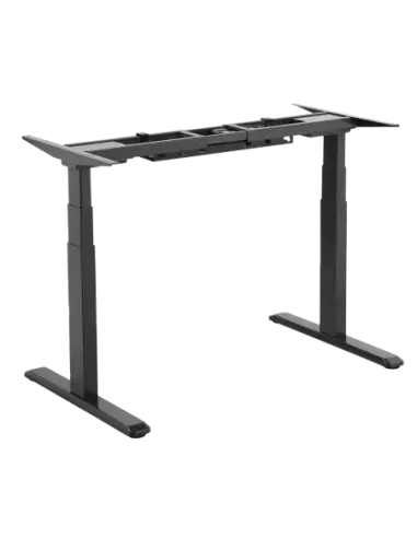 Signa estructura ajustable para escritorio doble motor y 3 segmentos negra