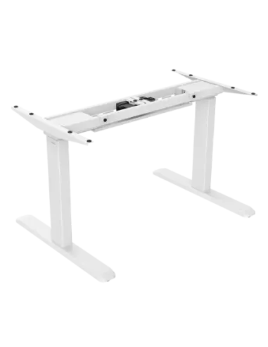 Signa estructura ajustable para escritorio doble motor y 3 segmentos blanca