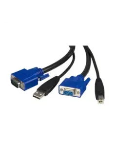 Cable kvm 2 en 1 startech 1.8m