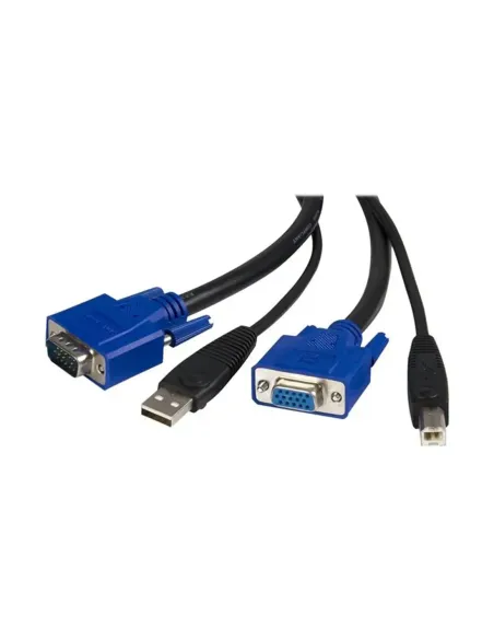 Cable kvm 2 en 1 startech 1.8m