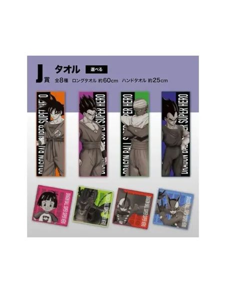 Surtido 32 unidades ichibansho toallas dragon ball super hero