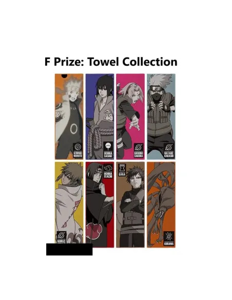 Surtido toallas bandai 24 unidades naruto will of fire edition exclusiva