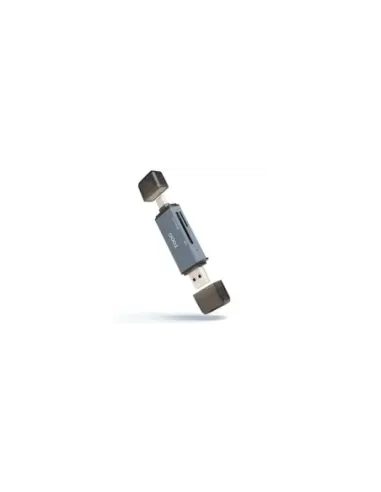 Lector de Tarjetas Externo TooQ TQR-3001G/ USB 3.0 y USB Tipo-C